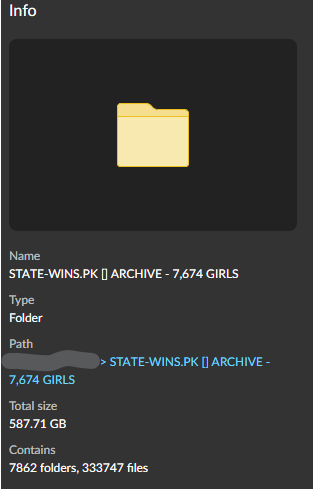 Statewins Archive Leaks - 7,674 Girls [587 GB]